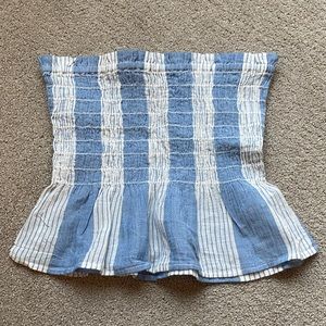 American Eagle Striped Sleeveless Crop Top